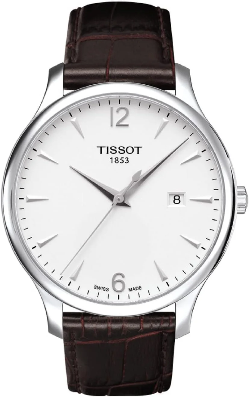 ساعت مچی مردانه تیسوت مدل Tissot Tradition استیل ضد زنگ قهوه ای T0636101603700