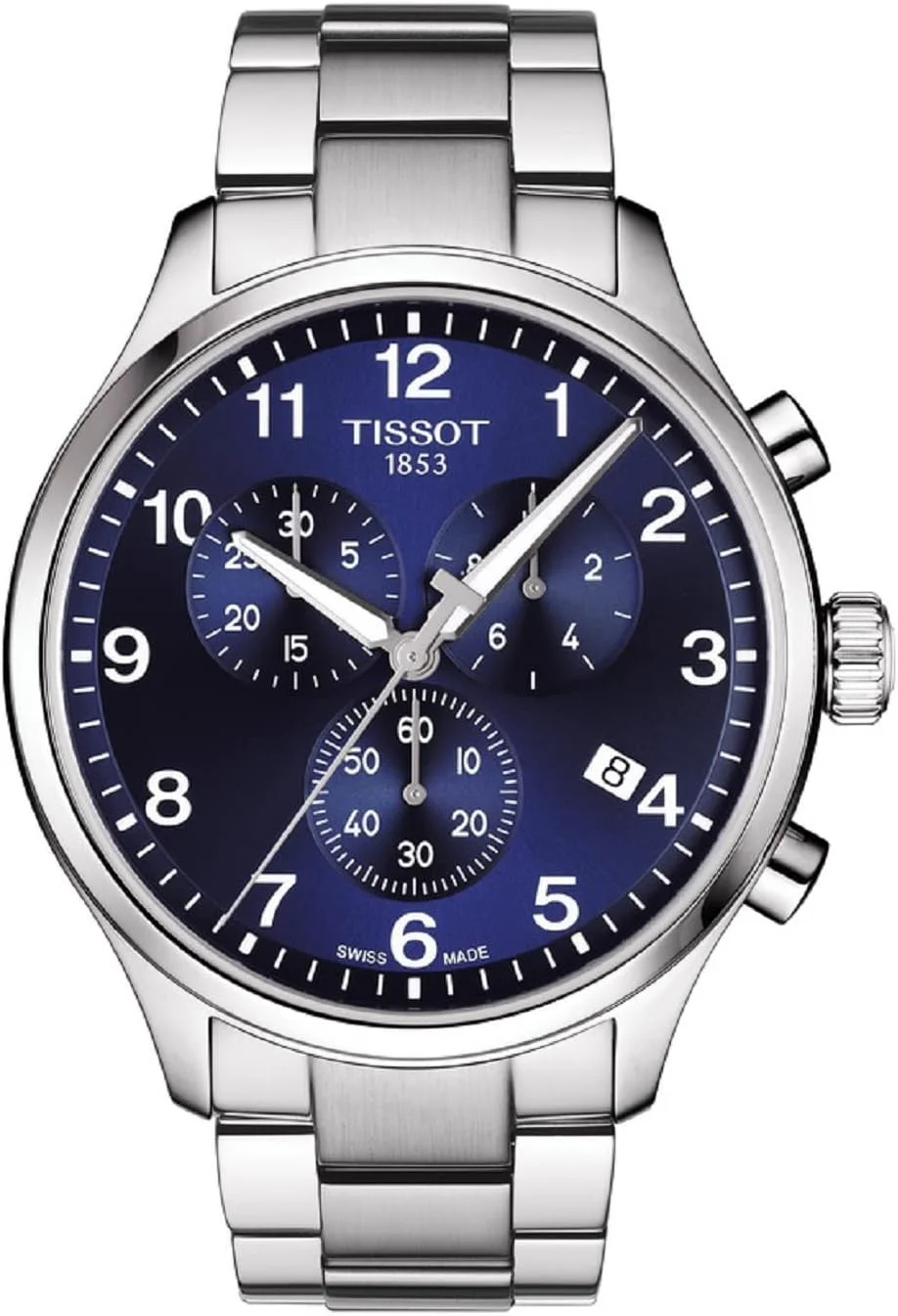 ساعت مچی مردانه تیسوت کرنوگراف با بند نقره ای - T116.617.11.047.01، CHRONO XL CLASSIC، 45 میلی متر
