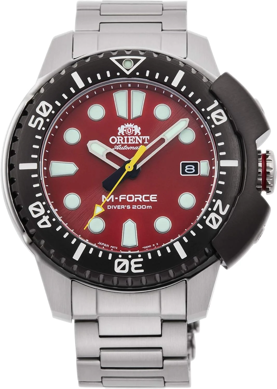 ساعت مچی مردانه اتوماتیک و کوکی اورینت M-Force، فلزی، بند فلزی