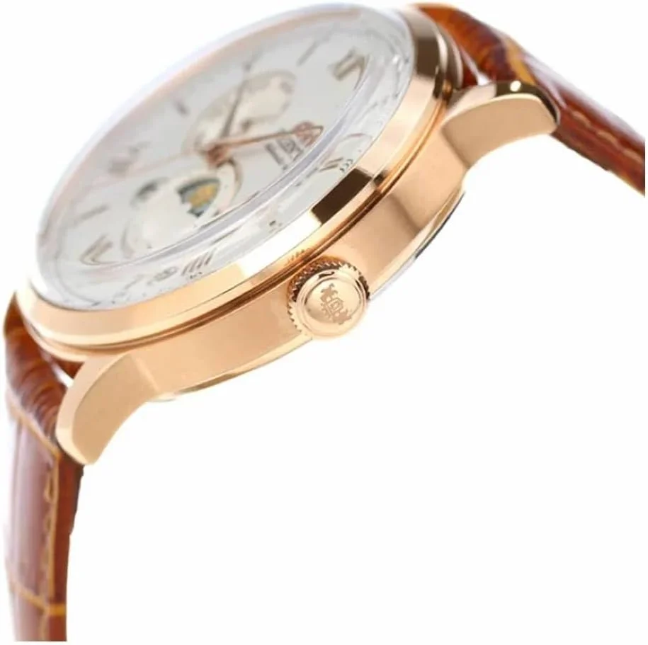 ساعت مچی مردانه اورینت Bambino اتوماتیک Moonphase بند چرمی RA-AK0801S