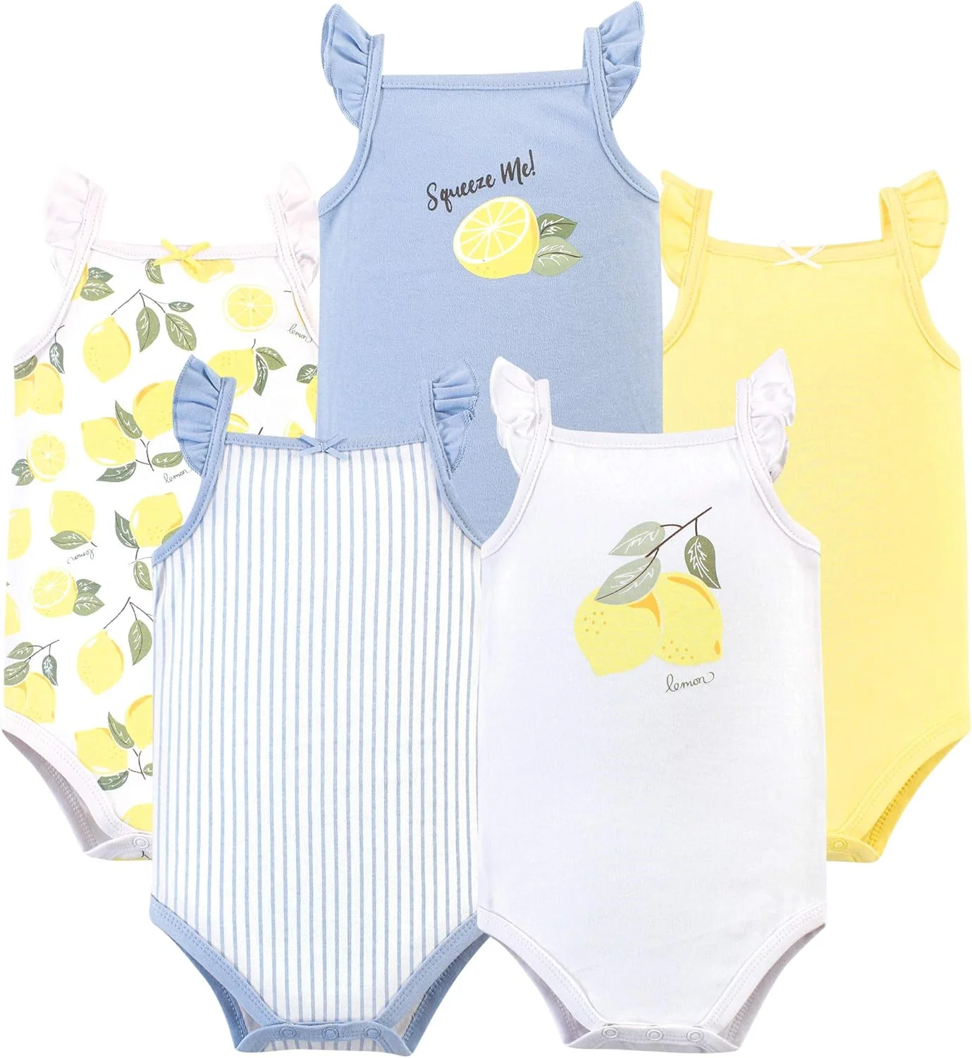 ست تی‌شرت و بادی آستین‌حلقه‌ای نوزادی دخترانه و پسرانه Hudson Baby، از جنس پنبه