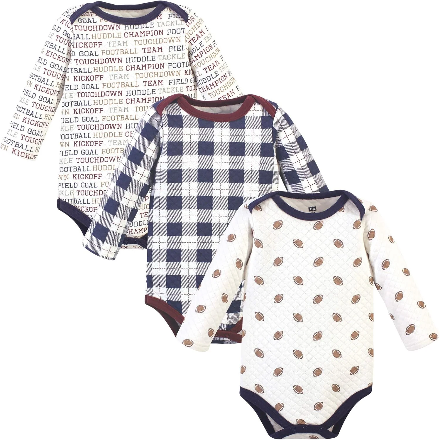 هادسون بیبی بادی آستین بلند پنبه ای لحافی نوزاد унисекс