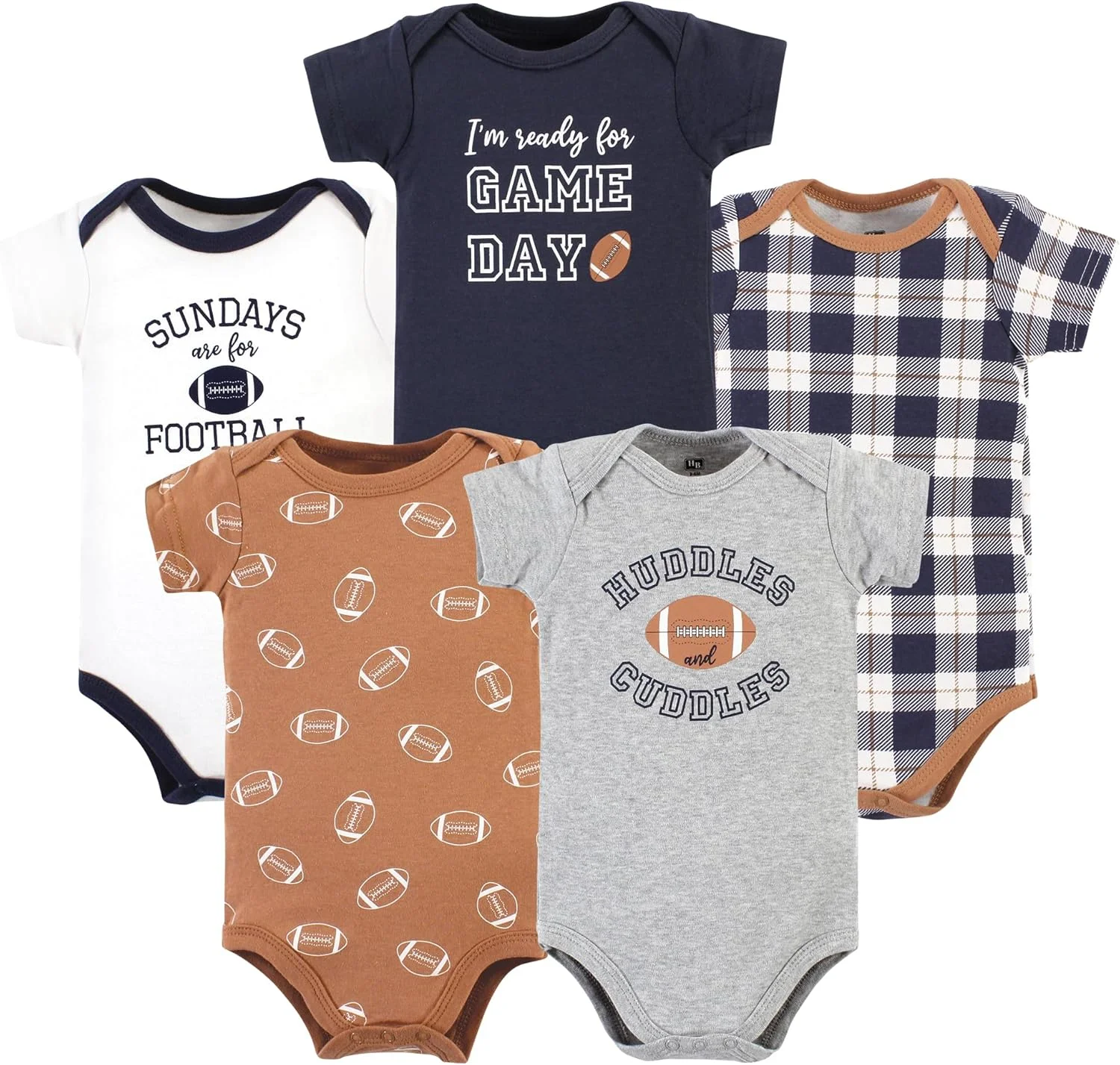 ست تی‌شرت و بادی نوزادی پنبه‌ای Hudson Baby Unisex