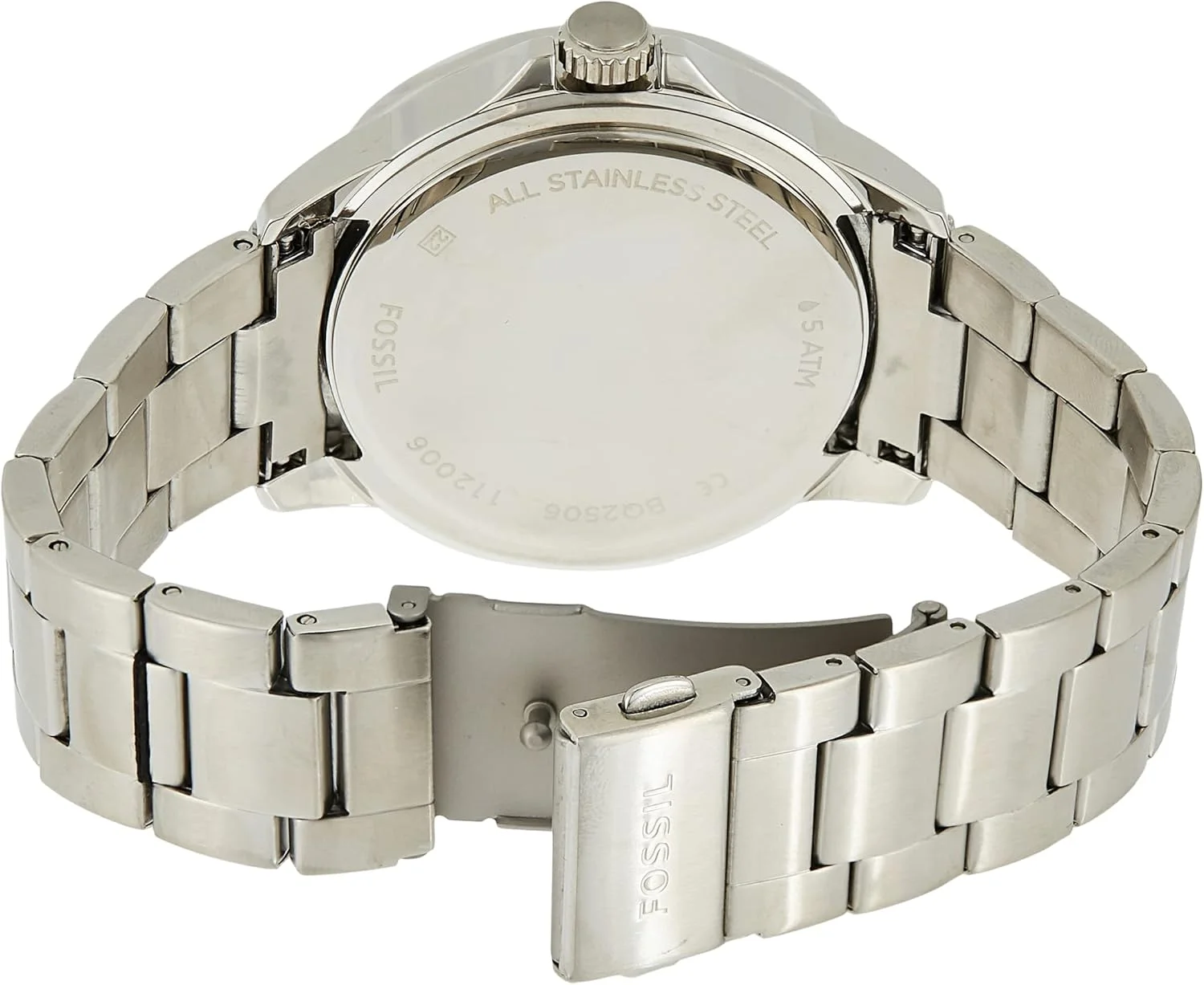 ساعت مچی مردانه فسیل مدل Bannon 3H Bq2506، نقره ای، BQ2506