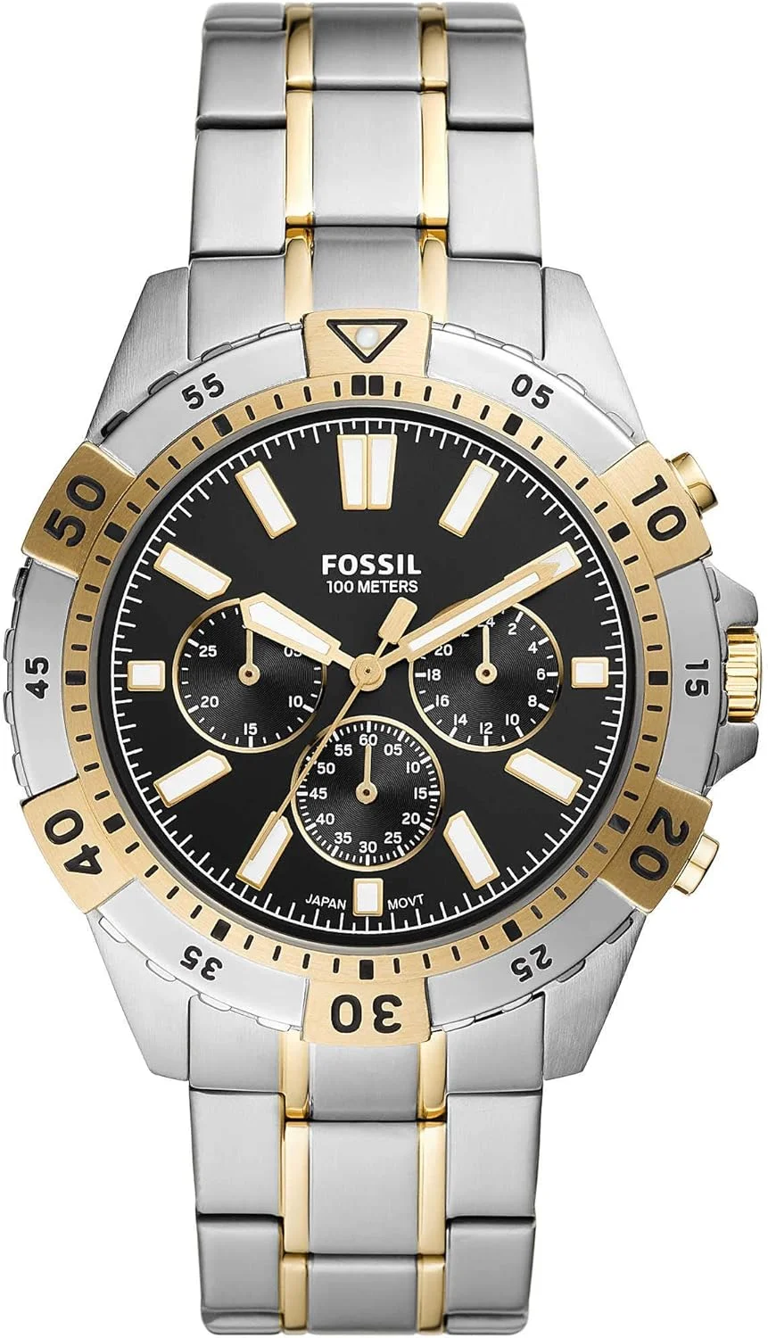 ساعت مچی مردانه فسیل مدل Garrett Chronograph، بند استیل، FS5771