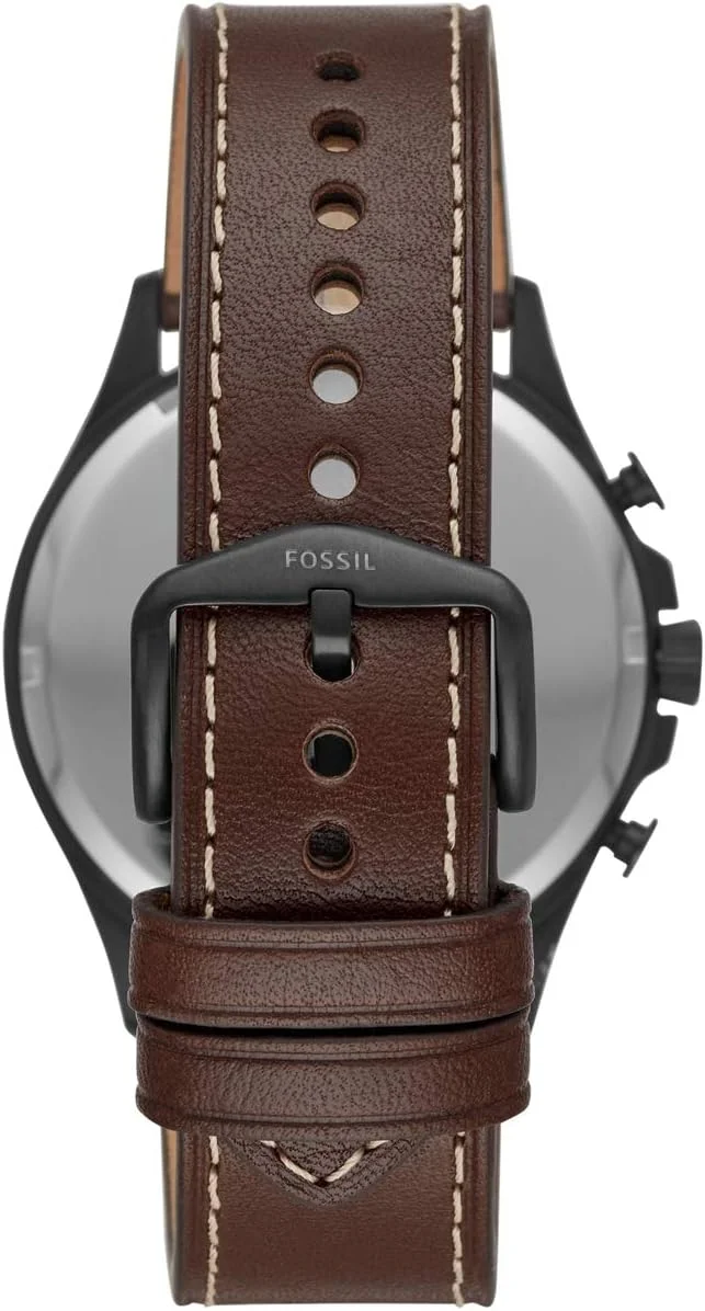 ساعت مچی مردانه فسیل فارستر کرنو با صفحه مشکی و بند چرمی - FS5608 ساعت مچی مردانه فسیل فارستر کرنو با صفحه مشکی و بند چرمی - FS5608