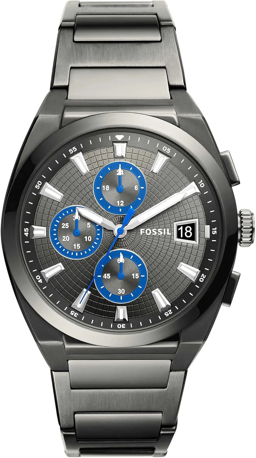 ساعت مچی مردانه فسیل Everett Chronograph مدل Fs5830، رنگ Gunmetal