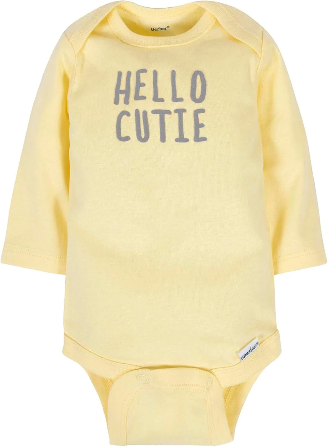 لباس زیر دکمه دار آستین بلند نوزاد униsex Gerber بسته 6 عددی لباس زیر دکمه دار آستین بلند نوزاد униsex Gerber بسته 6 عددی