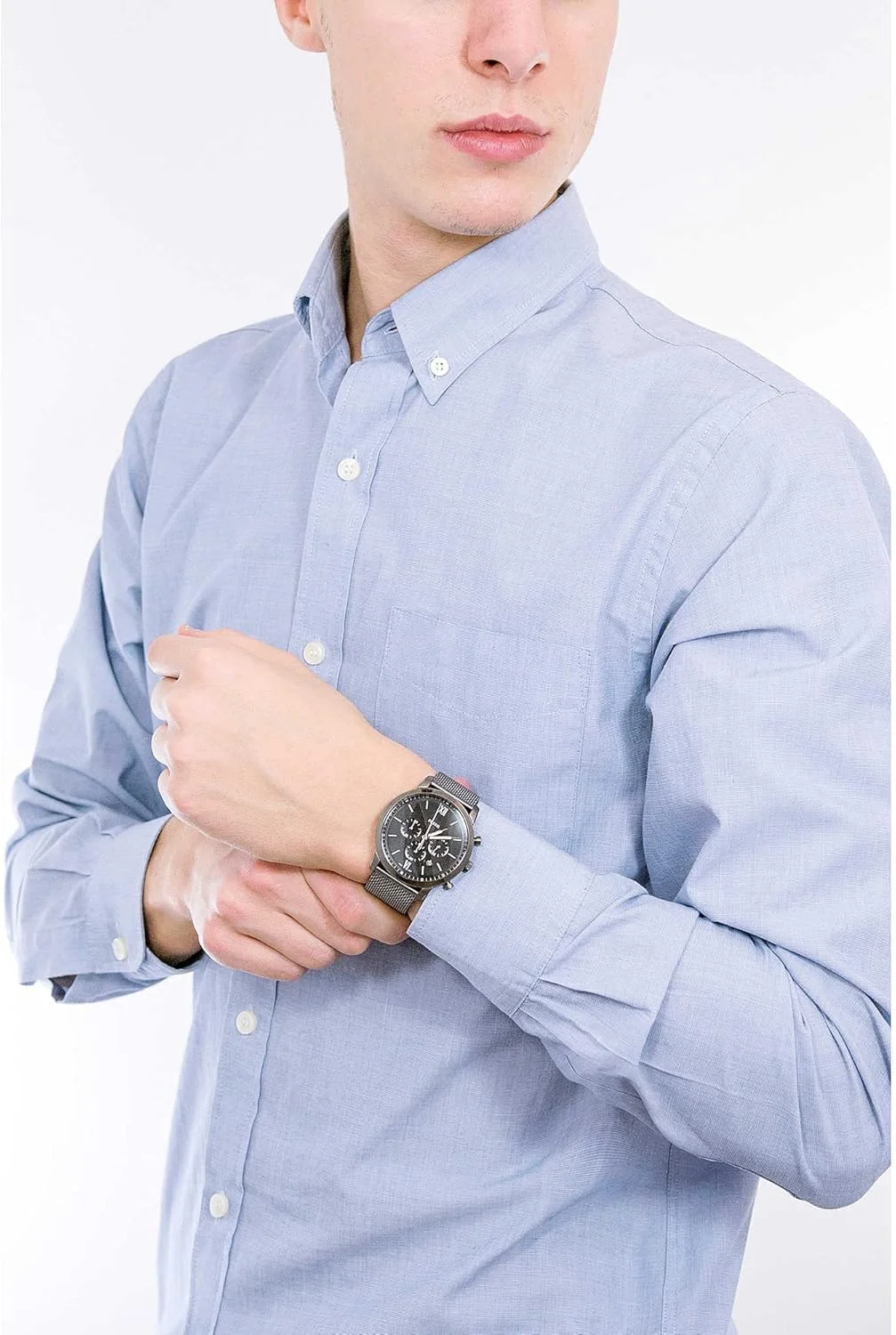 ساعت مچی مردانه فسیل مدل Neutra Chronograph، استیل ضد زنگ دودی، FS5699 ساعت مچی مردانه فسیل مدل Neutra Chronograph، استیل ضد زنگ دودی، FS5699