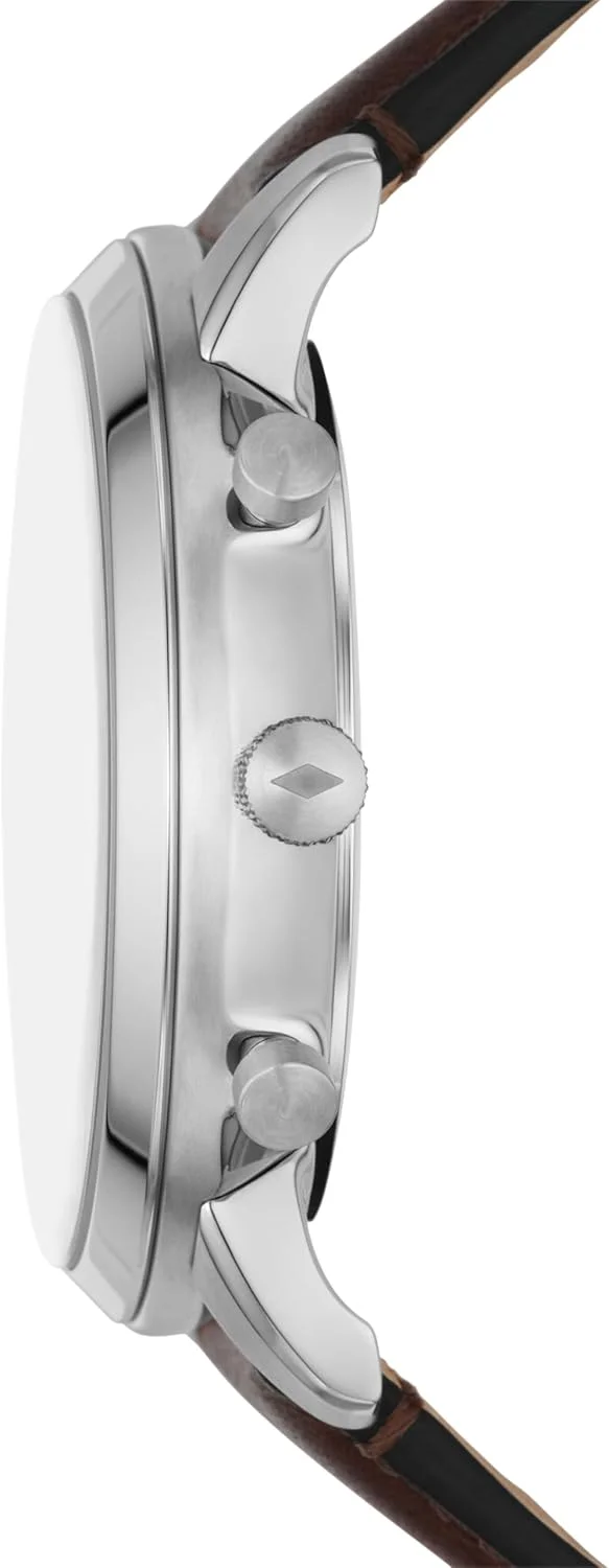 ساعت مچی مردانه فسیل مدل Neutra Arabic Chronograph با بند استیل ضد زنگ، رنگ: نقره ای/قهوه ای/مشکی عربی (مدل: FS6024) ساعت مچی مردانه فسیل مدل Neutra Arabic Chronograph با بند استیل ضد زنگ، رنگ: نقره ای/قهوه ای/مشکی عربی (مدل: FS6024)