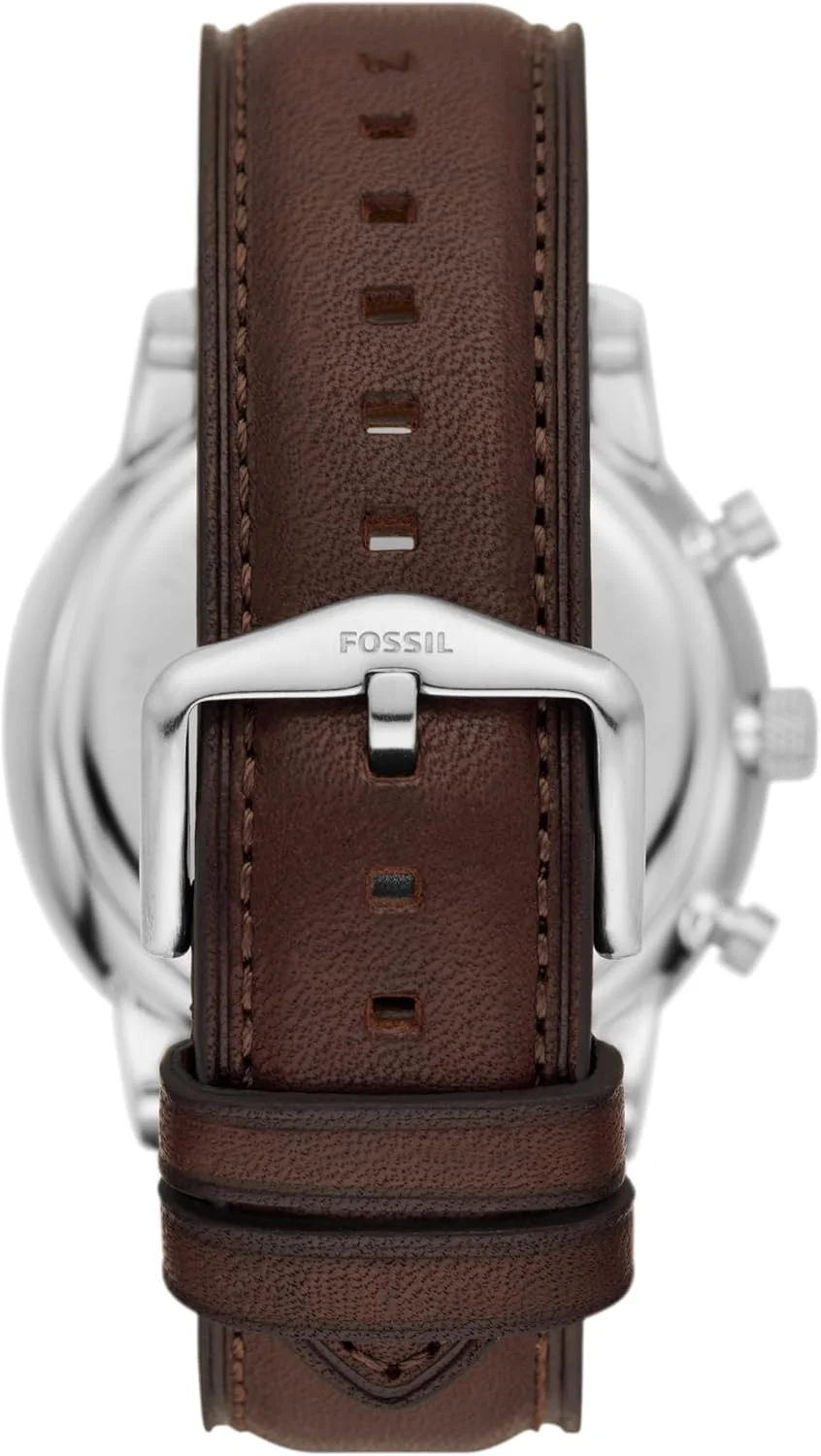 ساعت مچی مردانه فسیل مدل Neutra Arabic Chronograph با بند استیل ضد زنگ، رنگ: نقره ای/قهوه ای/مشکی عربی (مدل: FS6024) ساعت مچی مردانه فسیل مدل Neutra Arabic Chronograph با بند استیل ضد زنگ، رنگ: نقره ای/قهوه ای/مشکی عربی (مدل: FS6024)