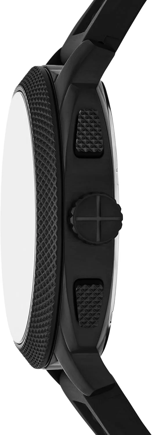 ساعت مچی مردانه فسیل مدل Machine Chronograph، استیل ضد زنگ، سیلیکون مشکی، 44 میلی متر