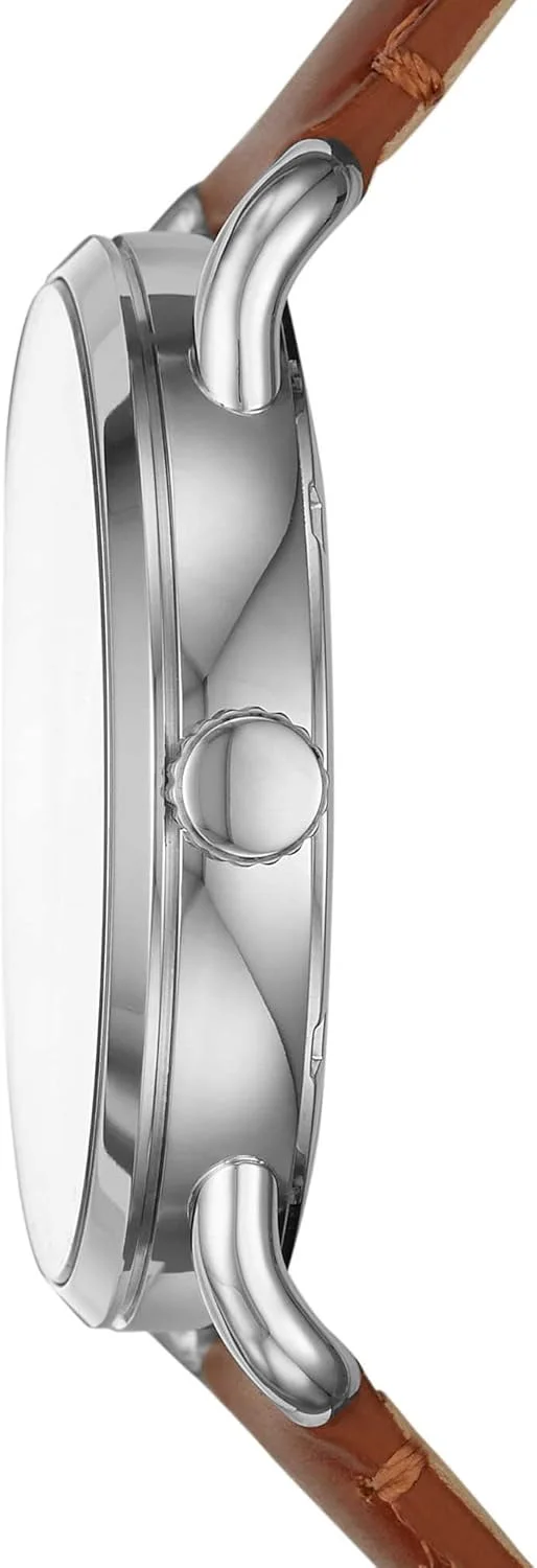ساعت مچی مردانه فسیل مدل Copeland FS5661 با بند چرمی 42 میلی متری، نقره ای ساعت مچی مردانه فسیل مدل Copeland FS5661 با بند چرمی 42 میلی متری، نقره ای
