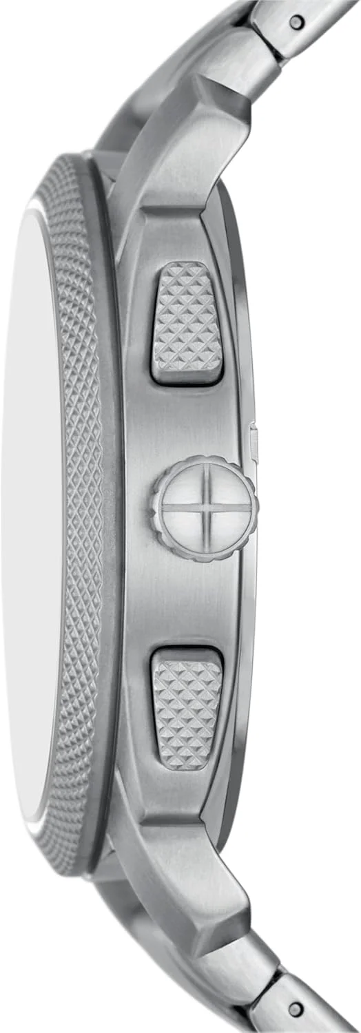 ساعت مچی مردانه فسیل مدل Machine کرنوگراف استیل ضد زنگ، نقره ای/آبی، 44 میلی متر، مدرن