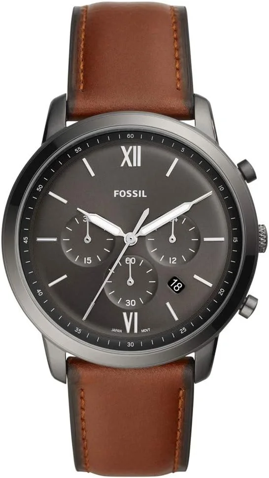 ساعت مچی مردانه فسیل Neutra Chronograph مدل FS5512، استیل ضد زنگ دودی