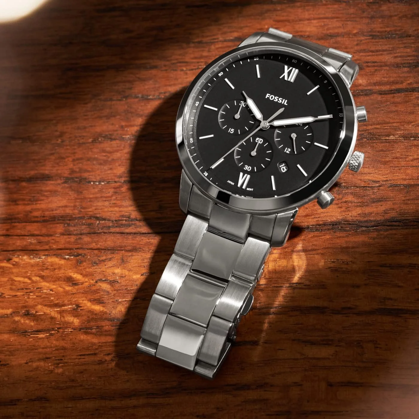 ساعت مچی مردانه فسیل Neutra Chrono کوارتز استیل ضد زنگ، نقره ای، FS5384 ساعت مچی مردانه فسیل Neutra Chrono کوارتز استیل ضد زنگ، نقره ای، FS5384