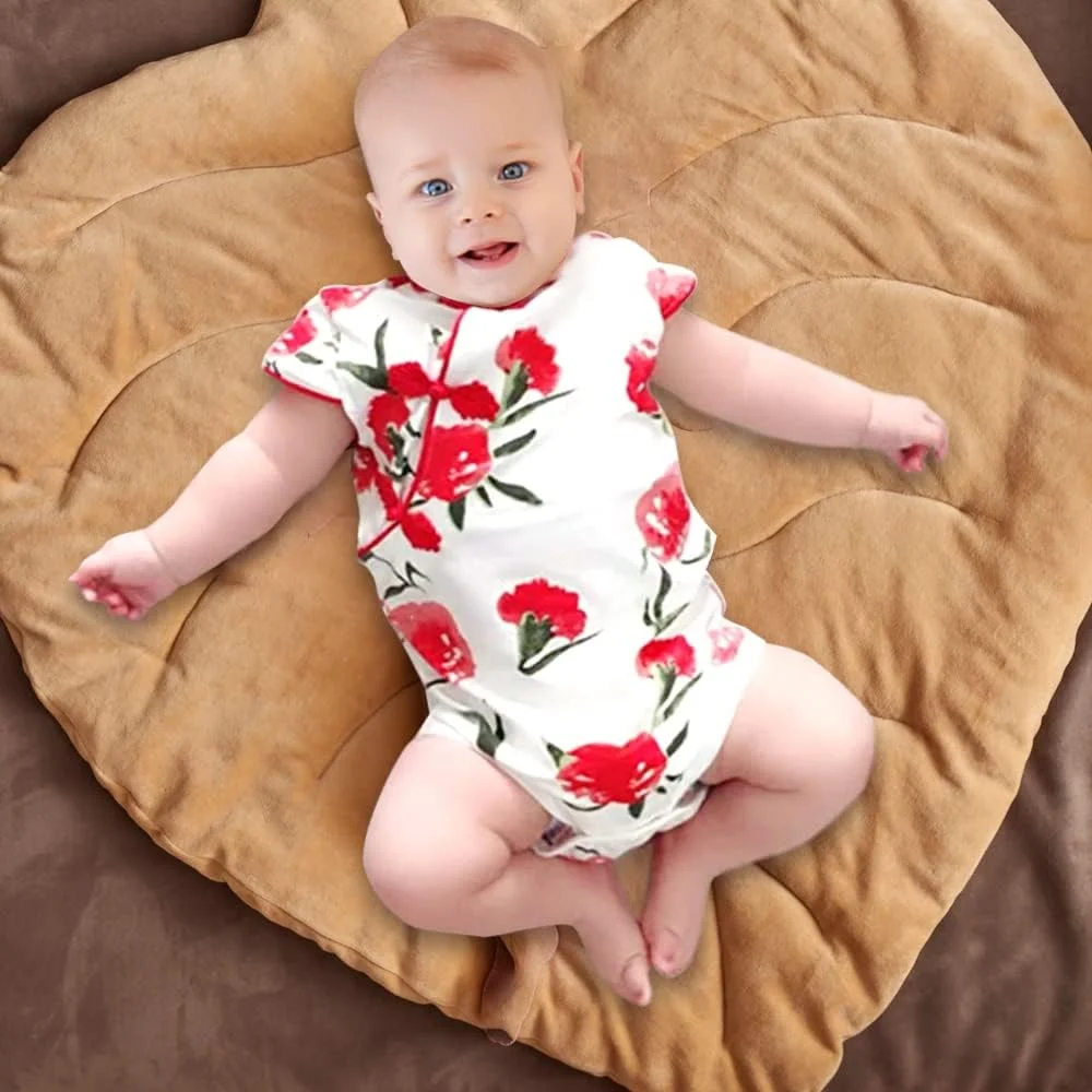 لباس نوزادی دخترانه Cheongsam، لباس سال نو چینی، رامپر، تاپ، لباس چیپائو لباس نوزادی دخترانه Cheongsam، لباس سال نو چینی، رامپر، تاپ، لباس چیپائو
