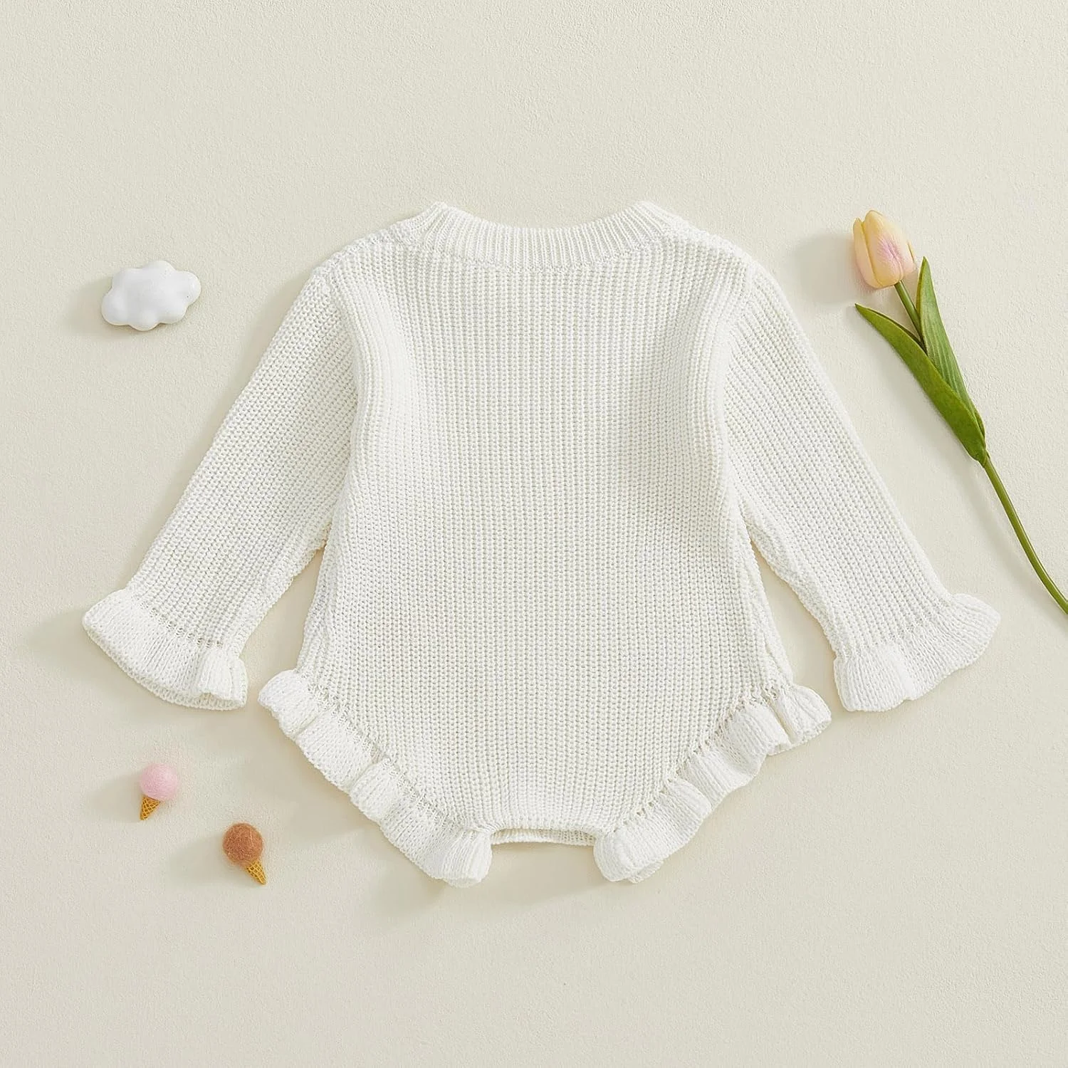 رامپر بافتنی دخترانه Nibbcoa، سرهمی آستین بلند یقه گرد، لباس زمستانی گرم بافتنی رامپر بافتنی دخترانه Nibbcoa، سرهمی آستین بلند یقه گرد، لباس زمستانی گرم بافتنی