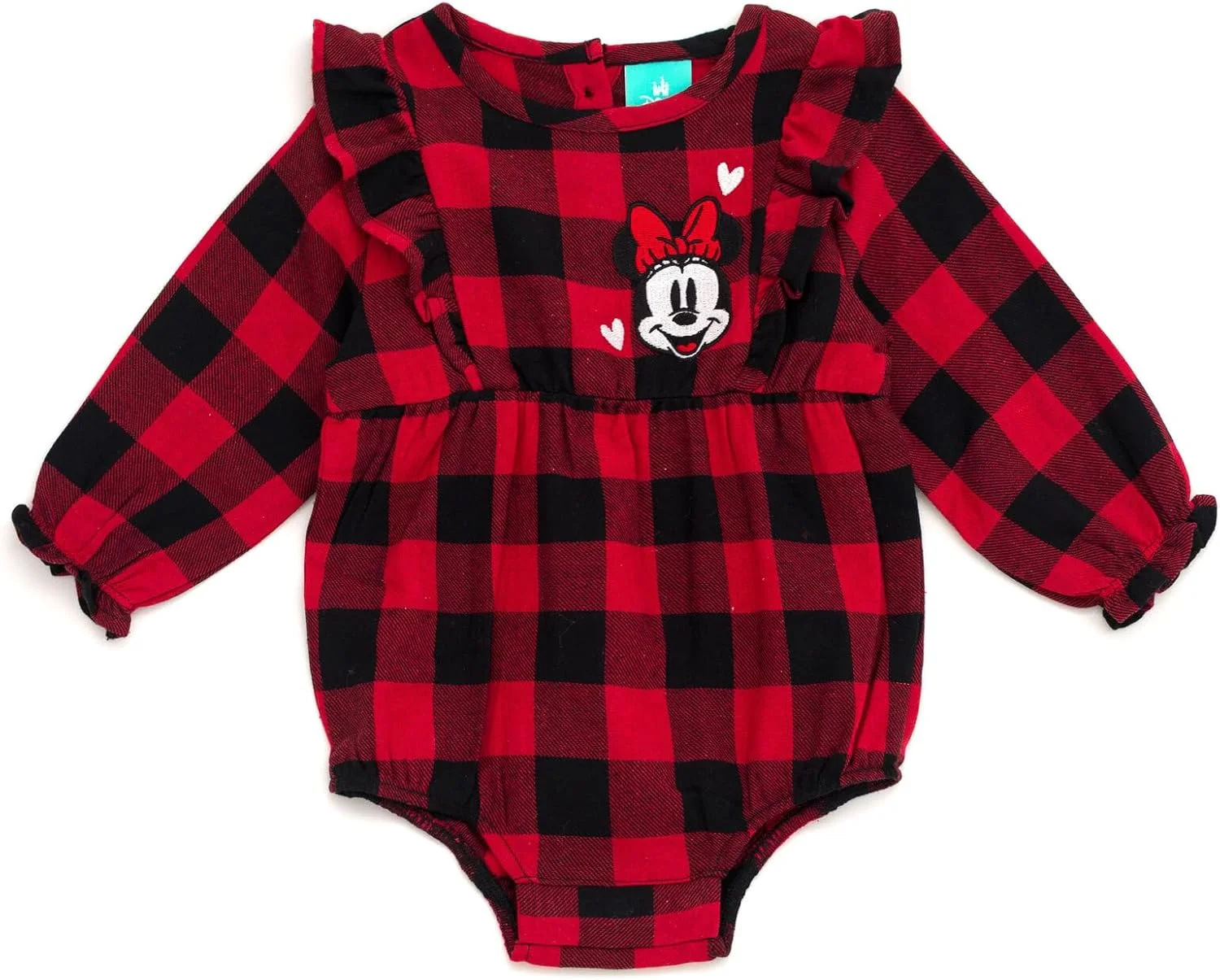 بادی فلانل چهارخانه دیزنی جونیور نوزادی تا سایز نوزاد (از نوزاد تا 24 ماهگی)