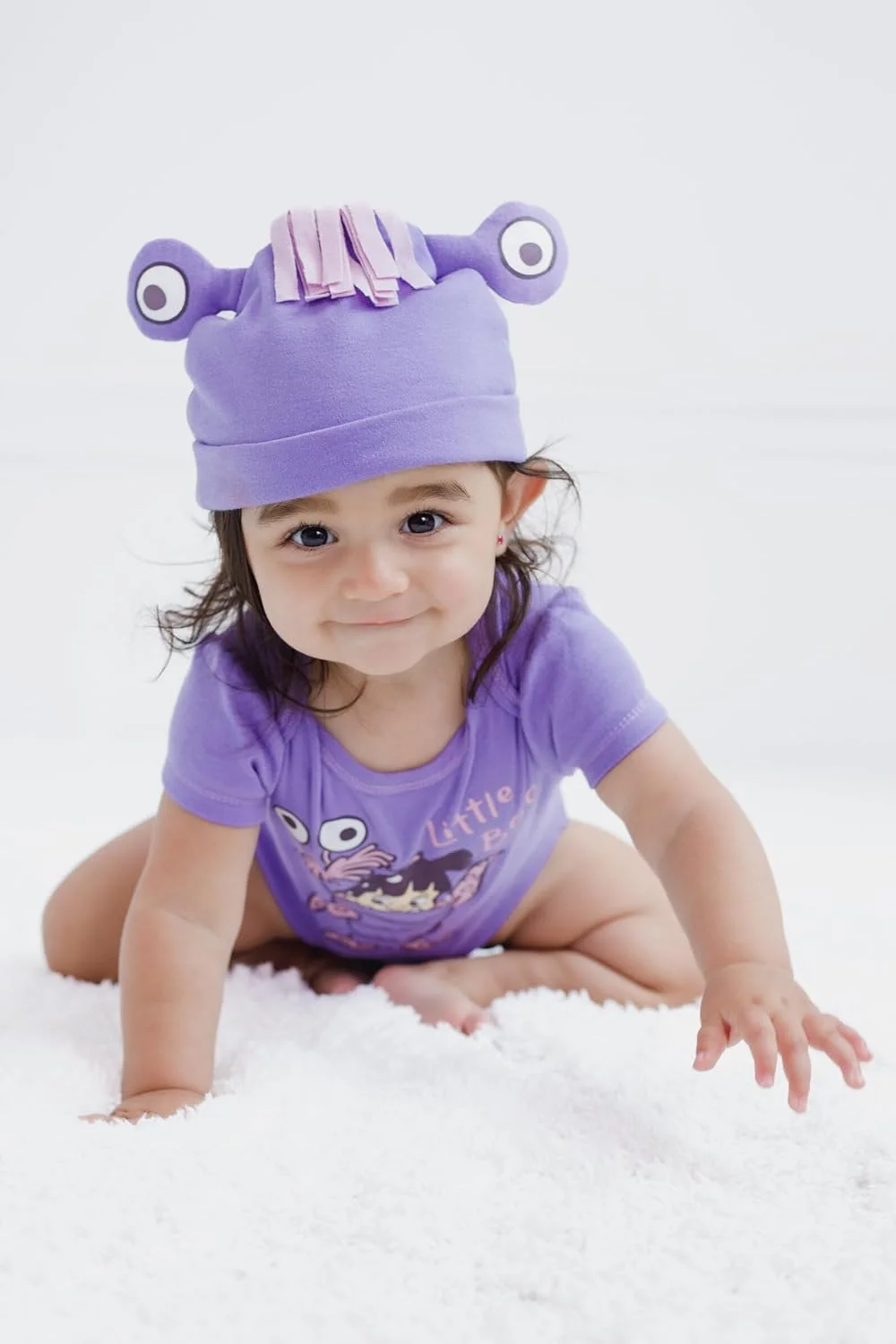 ست بادی و کلاه نوزادی دخترانه دیزنی Monsters Inc. Boo، مناسب برای 3 تا 6 ماه ست بادی و کلاه نوزادی دخترانه دیزنی Monsters Inc. Boo، مناسب برای 3 تا 6 ماه