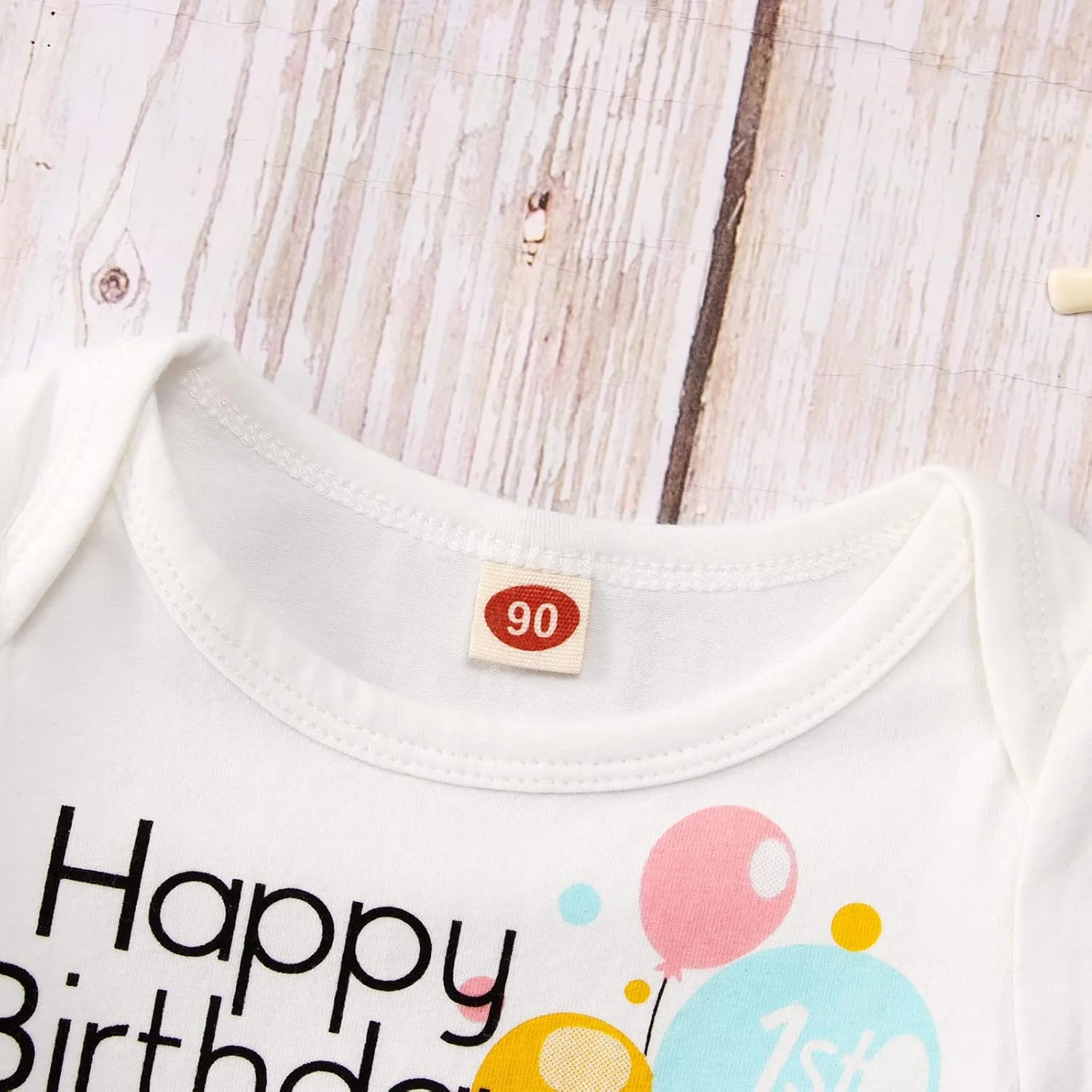 لباس نوزادی دخترانه C&M WODRO، بادی دختر بابا، رامپر آستین کوتاه، لباس تولد یک سالگی 0-12 ماه