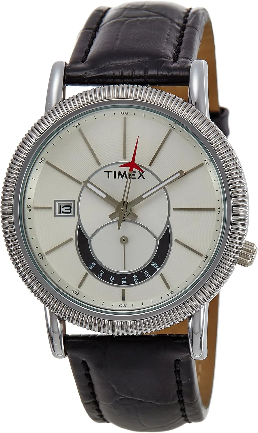 ساعت مچی مردانه آنالوگ Timex E-Class با صفحه نقره ای - J200