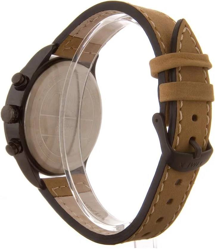 ساعت هوشمند کوارتز مردانه Timex با صفحه نمایش کرنوگراف Fly-Back و بند چرمی ساعت هوشمند کوارتز مردانه Timex با صفحه نمایش کرنوگراف Fly-Back و بند چرمی