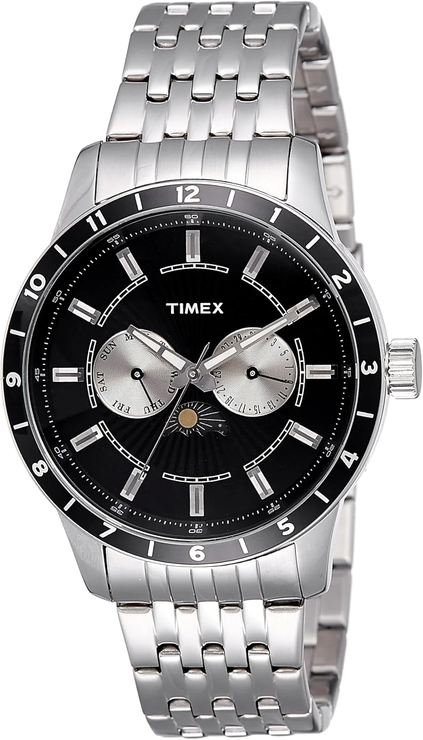 ساعت مچی مردانه آنالوگ Timex E Class با صفحه مشکی - TWEG14703