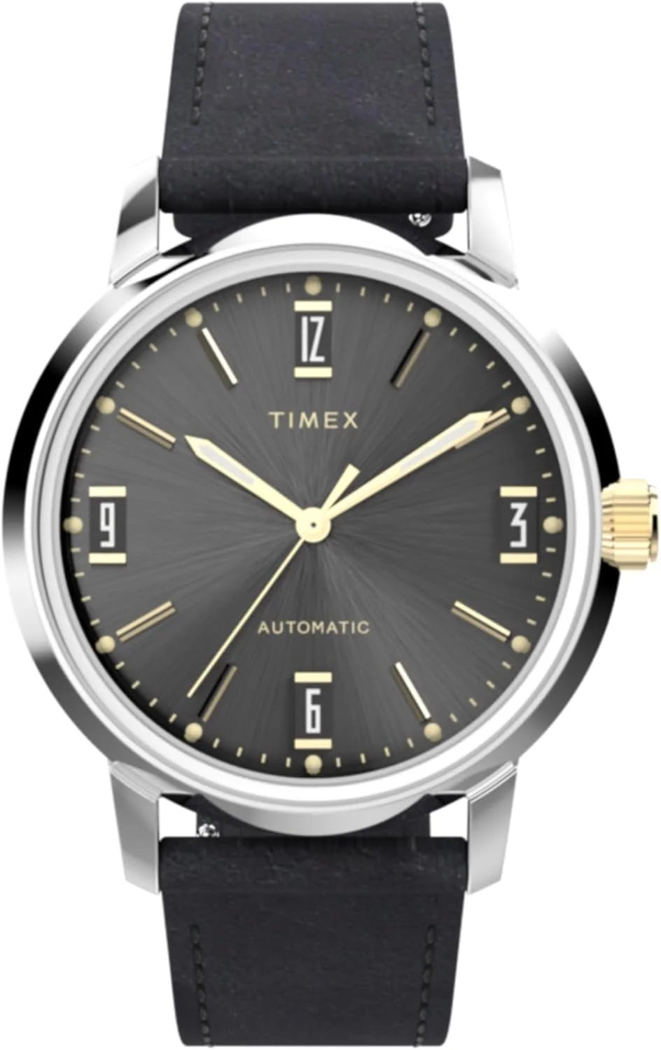 ساعت مچی مردانه آنالوگ اتوماتیک Timex با بند چرمی TW2W33900