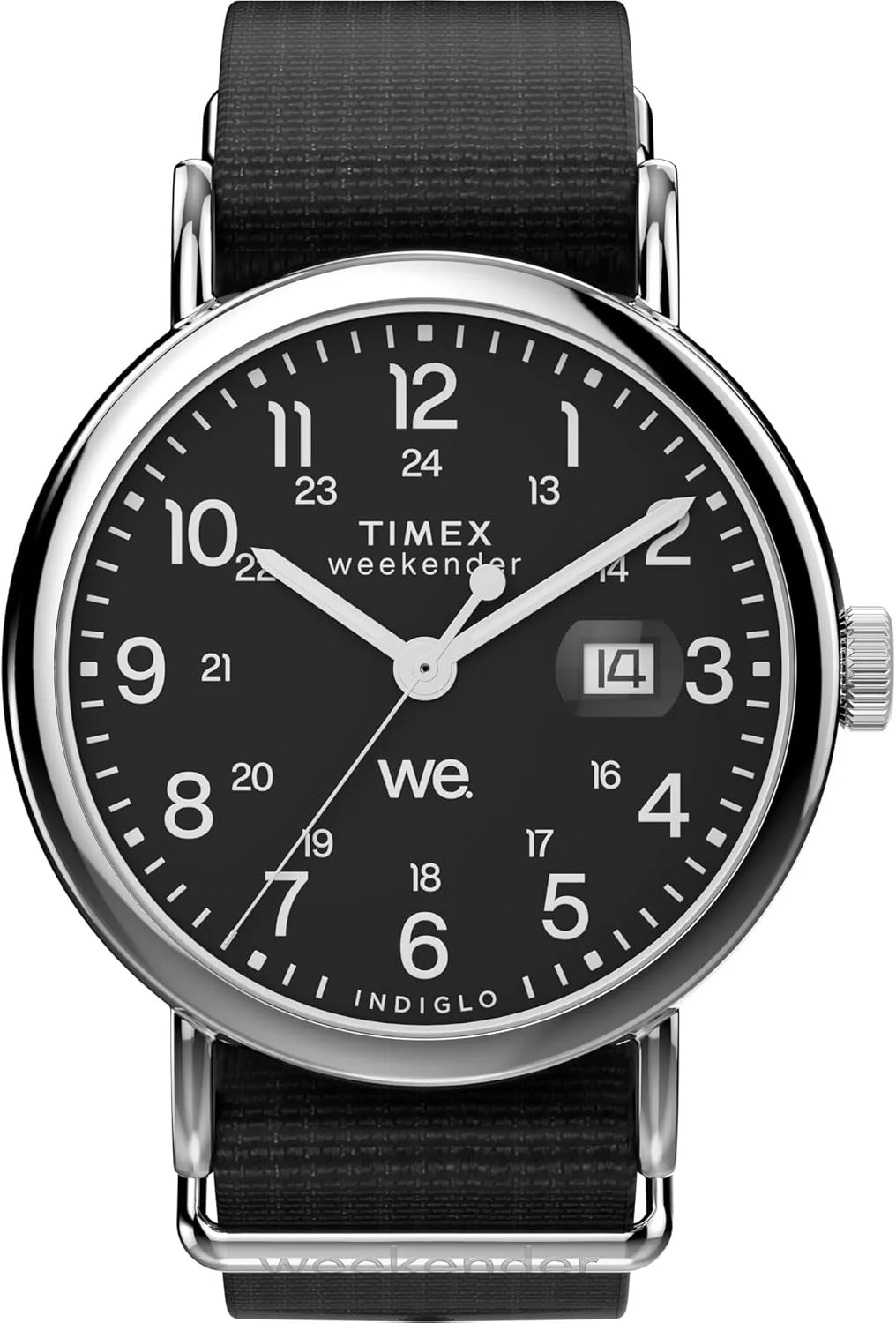 ساعت مچی مردانه تایمکس Weekender Main Line با صفحه مشکی گرد آنالوگ - TW2W86100UJ