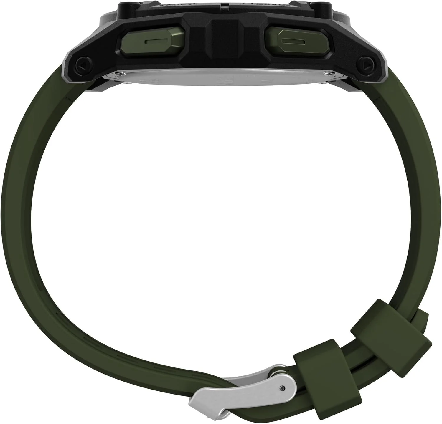 ساعت مردانه Timex Expedition Ridge با قطر 49 میلیمتر - بند سبز، صفحه نمایش دیجیتال نگاتیو، قاب مشکی ساعت مردانه Timex Expedition Ridge با قطر 49 میلیمتر - بند سبز، صفحه نمایش دیجیتال نگاتیو، قاب مشکی