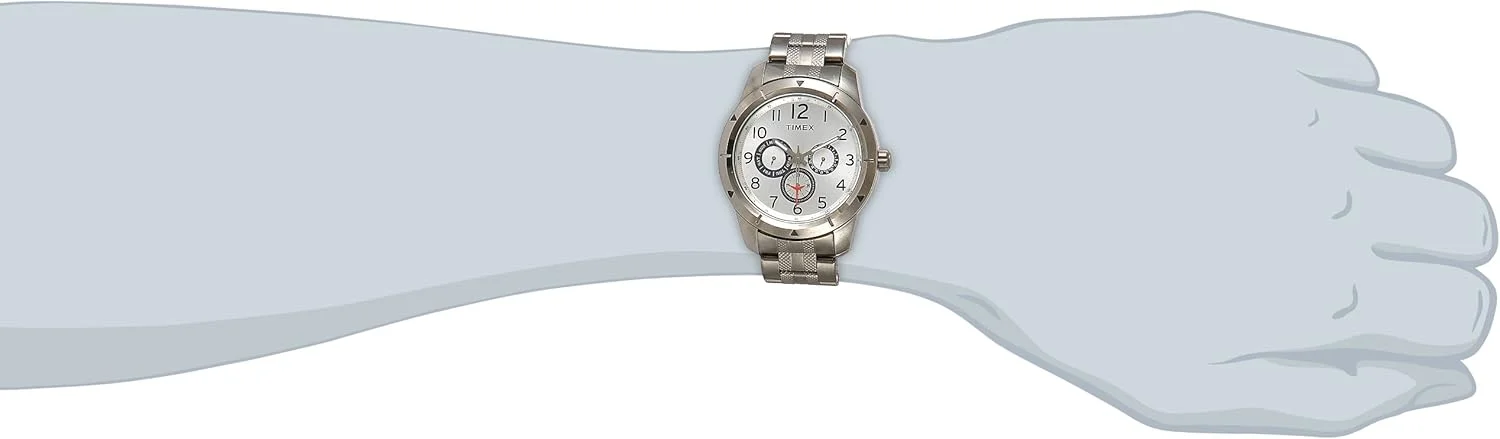 ساعت مچی مردانه آنالوگ Timex E-Class با صفحه نقره ای - I600
