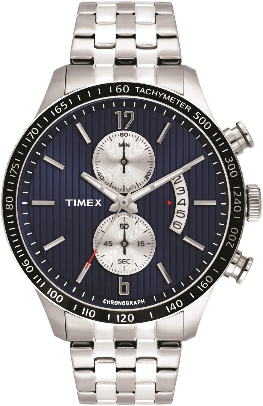 ساعت مچی مردانه آنالوگ Timex E-Class با صفحه آبی - TWEG14904