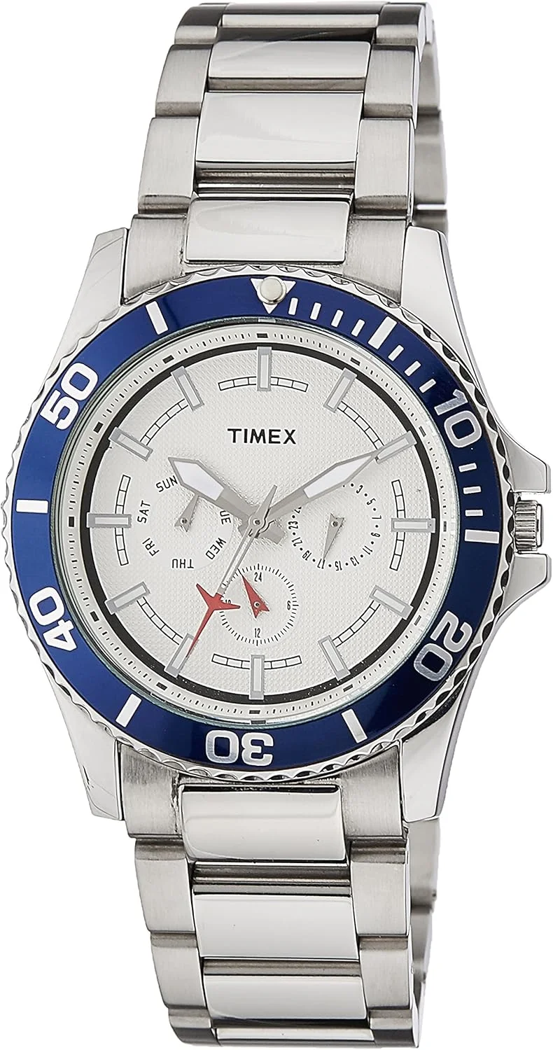 ساعت مچی مردانه Timex E-Class آنالوگ صفحه سفید - TI000F80500