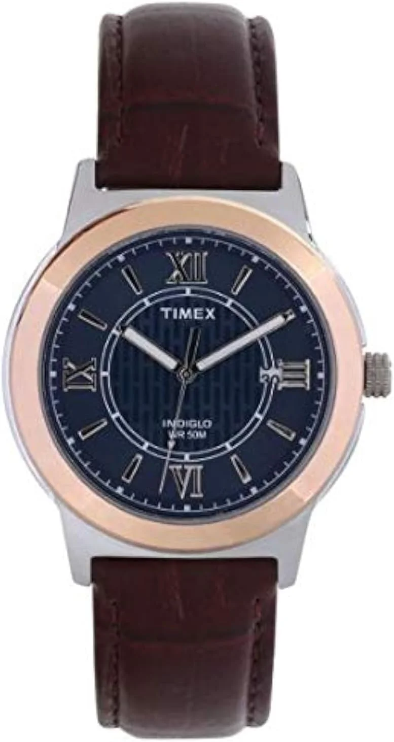 ساعت مچی مردانه آنالوگ Timex با صفحه آبی مدل TWEG18001 به همراه بند