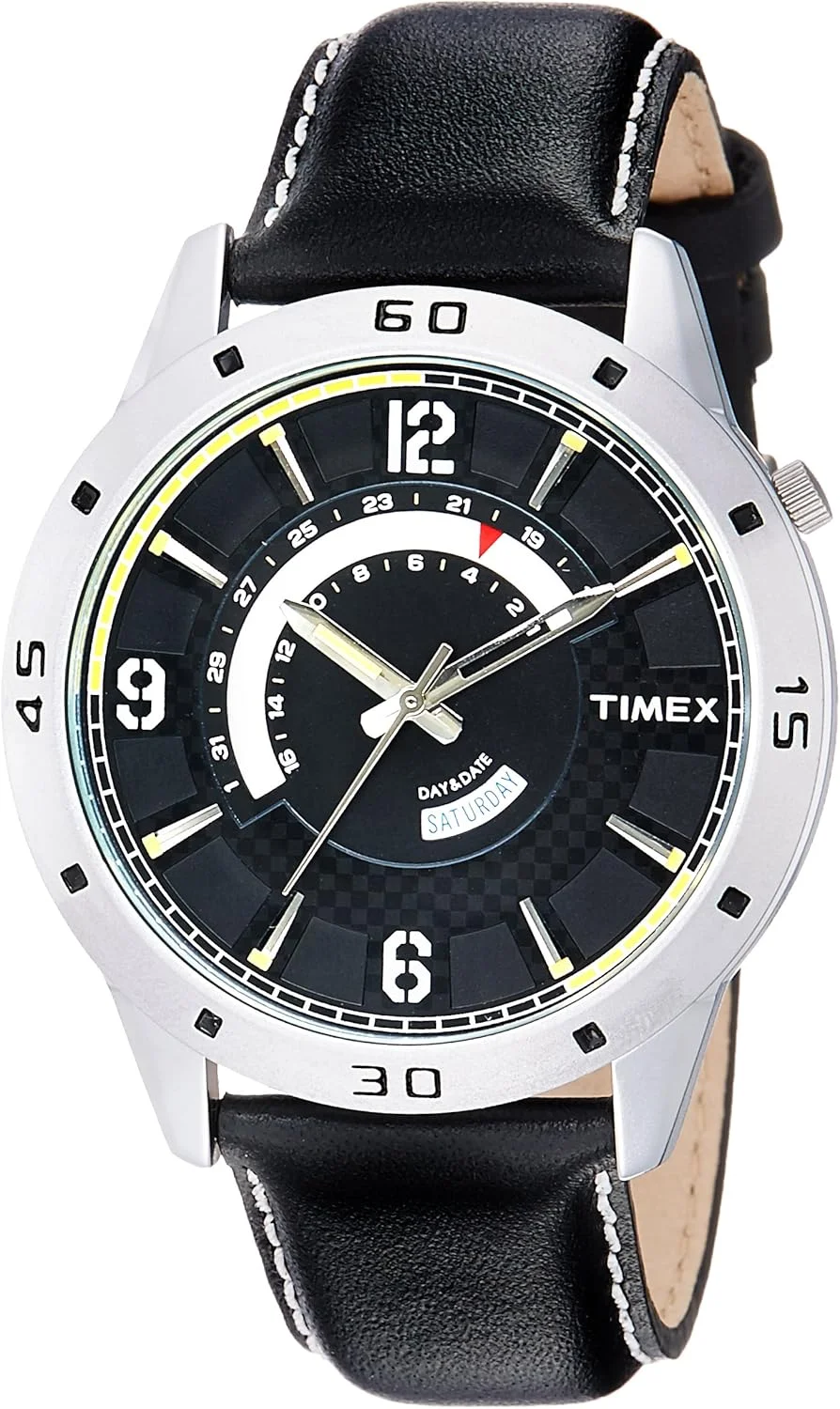 ساعت مچی مردانه آنالوگ TIMEX مدل TW000U909 با صفحه مشکی، بند مشکی
