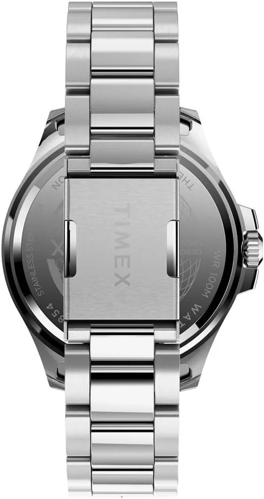ساعت مچی عقربهای مردانه Timex با بند استیل مدل TW2U41900، نقرهای، TW2U41900-AMZUK ساعت مچی عقربهای مردانه Timex با بند استیل مدل TW2U41900، نقرهای، TW2U41900-AMZUK