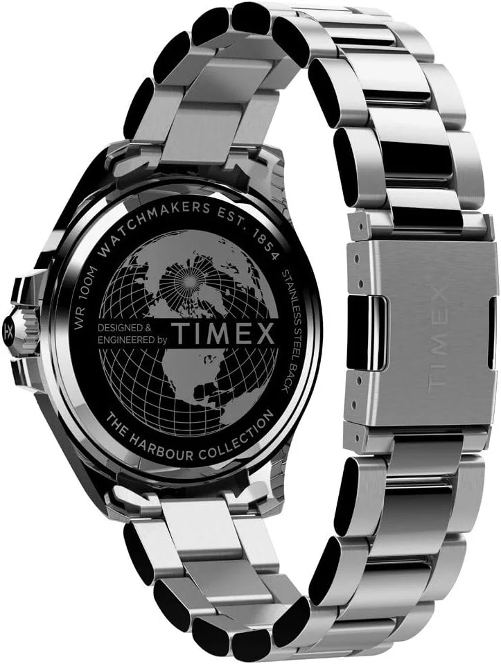 ساعت مچی عقربهای مردانه Timex با بند استیل مدل TW2U41900، نقرهای، TW2U41900-AMZUK ساعت مچی عقربهای مردانه Timex با بند استیل مدل TW2U41900، نقرهای، TW2U41900-AMZUK