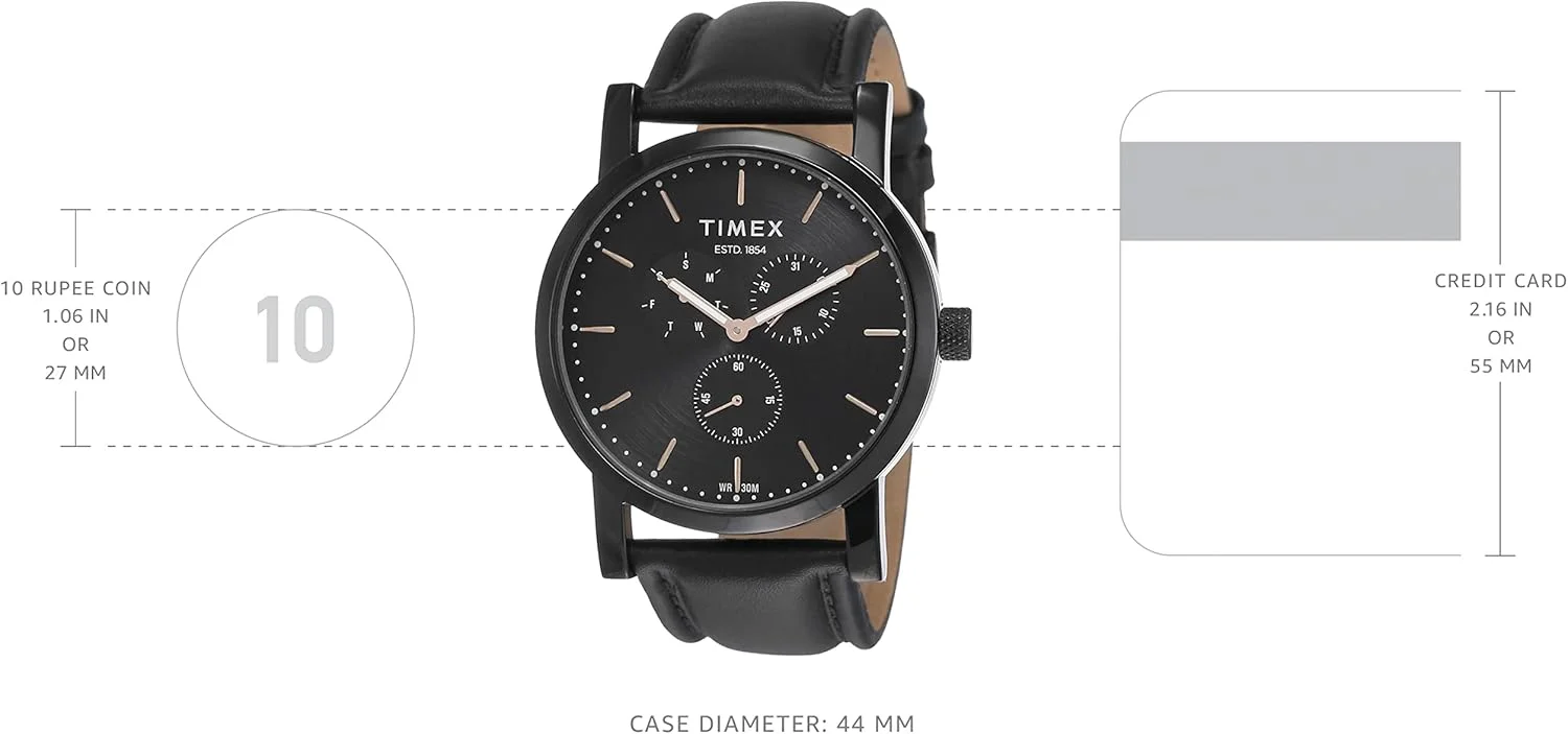 ساعت مچی مردانه آنالوگ مشکی Timex مدل TWEG16610 ساعت مچی مردانه آنالوگ مشکی Timex مدل TWEG16610