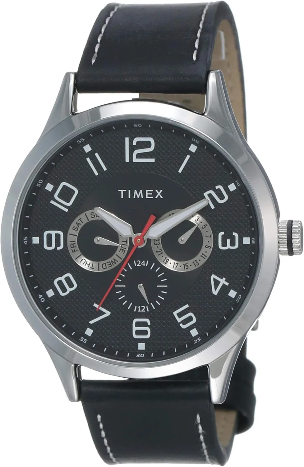 ساعت مچی عقربه ای مردانه Timex Fashion با صفحه مشکی - TW000T305، مشکی، سایز آزاد، بند