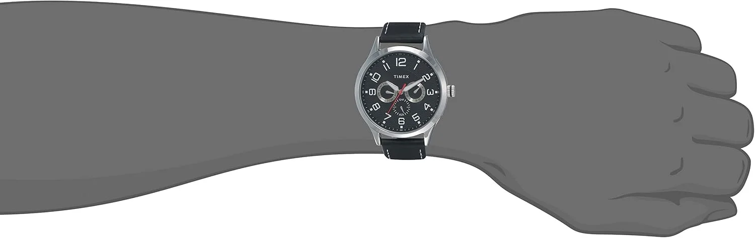 ساعت مچی عقربه ای مردانه Timex Fashion با صفحه مشکی - TW000T305، مشکی، سایز آزاد، بند ساعت مچی عقربه ای مردانه Timex Fashion با صفحه مشکی - TW000T305، مشکی، سایز آزاد، بند