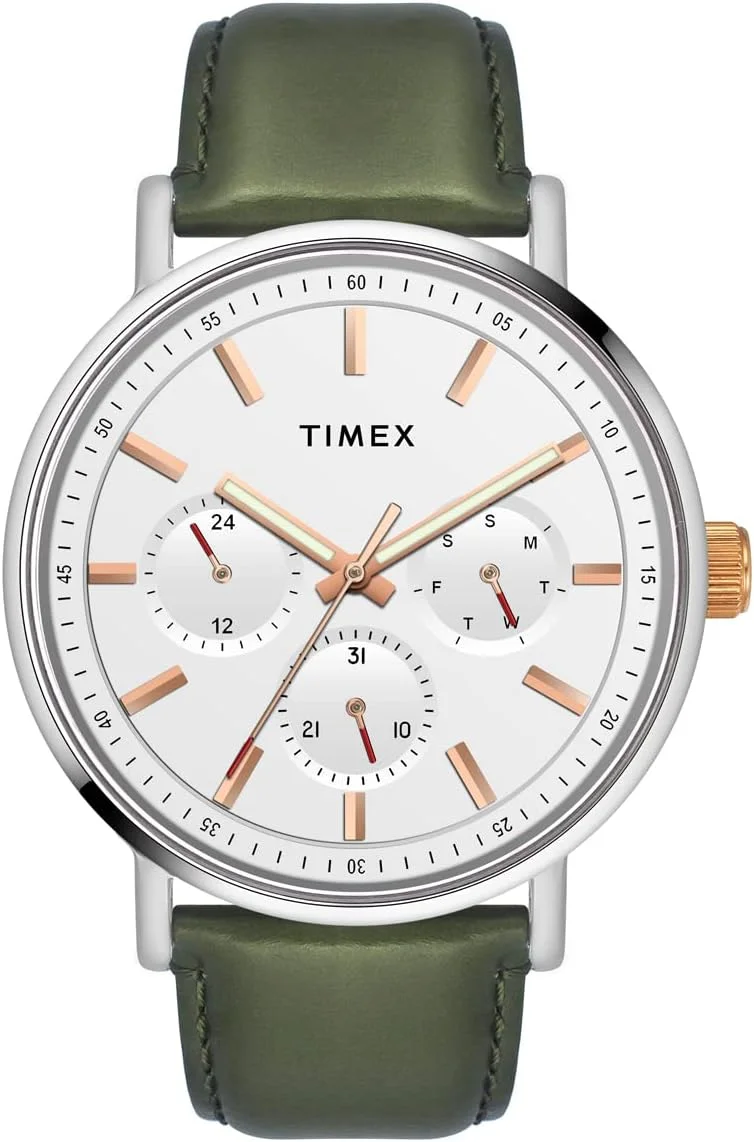 ساعت مچی مردانه آنالوگ Timex با صفحه سفید - TWEG20015، سفید، کلاسیک