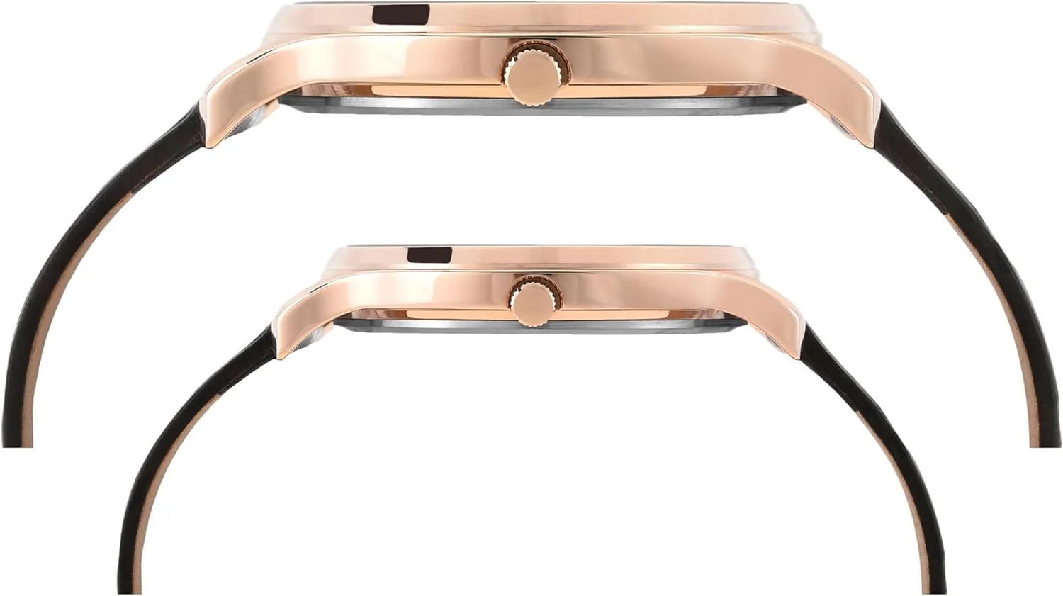 ساعت آنالوگ کلاسیک TIMEX برای زنانه و مردانه با صفحه گرد مشکی و بند چرمی قهوه ای ضد آب - TW00PR301 ساعت آنالوگ کلاسیک TIMEX برای زنانه و مردانه با صفحه گرد مشکی و بند چرمی قهوه ای ضد آب - TW00PR301