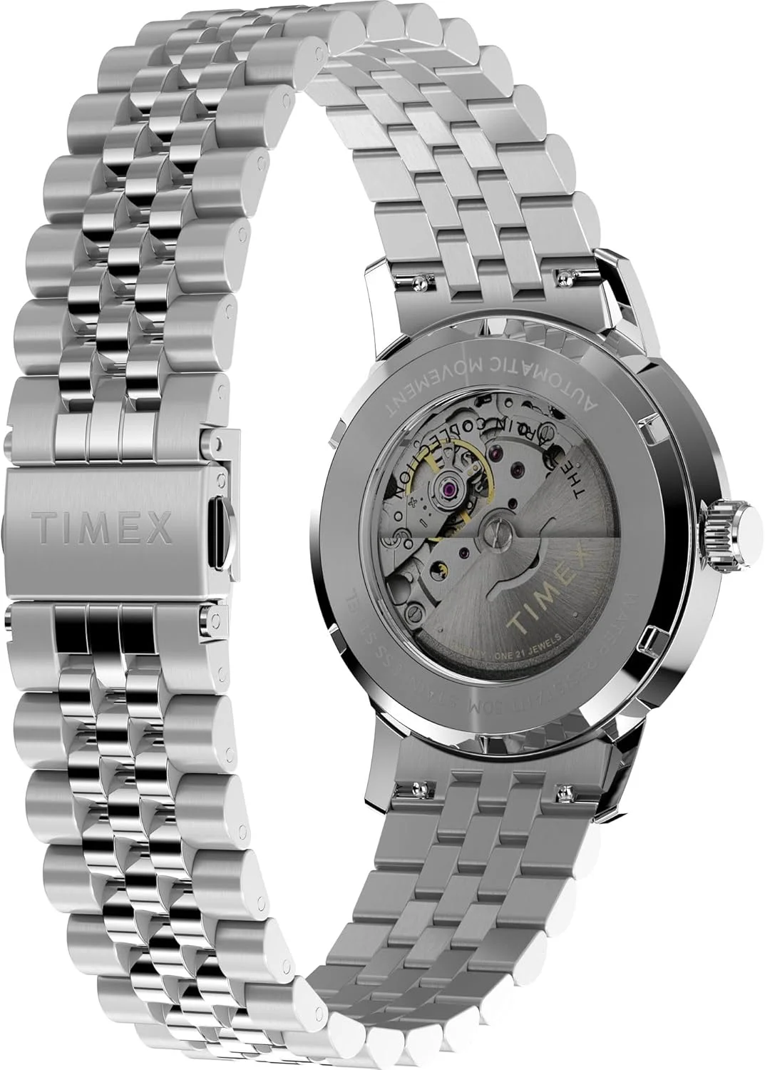 ساعت مردانه Timex Marlin 40mm - بند استیل، قفل سریع، صفحه مشکی، قاب استیل ساعت مردانه Timex Marlin 40mm - بند استیل، قفل سریع، صفحه مشکی، قاب استیل