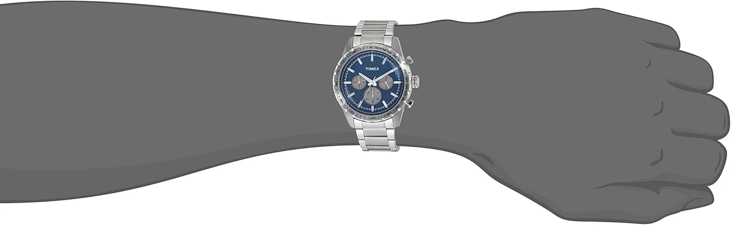 ساعت مچی مردانه آنالوگ Timex با صفحه آبی - TWEG15608 ساعت مچی مردانه آنالوگ Timex با صفحه آبی - TWEG15608