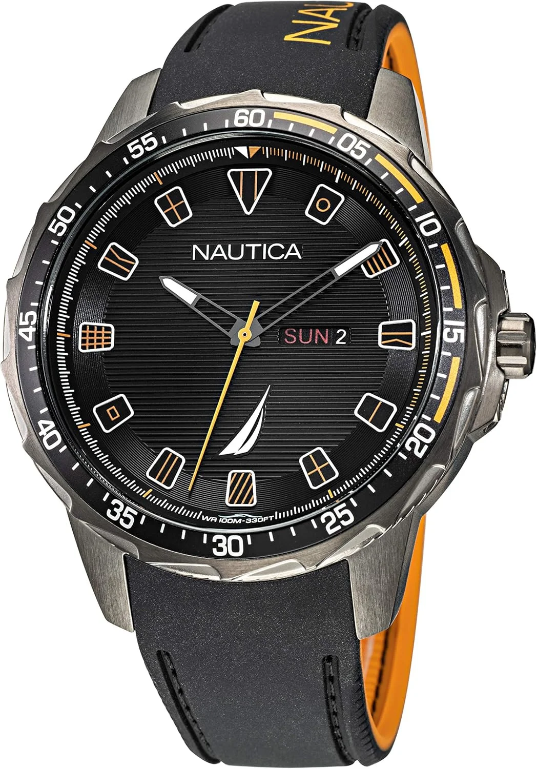ساعت مچی مردانه Nautica مدل NAPCLS113 Coba Lake با بند سیلیکونی مشکی/مشکی/مشکی