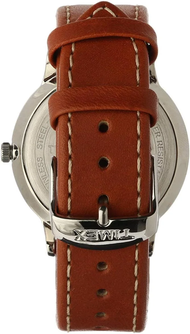 ساعت مچی مردانه Timex Waterbury با صفحه مشکی و بند چرمی 40 میلی متری - TW2P95800 ساعت مچی مردانه Timex Waterbury با صفحه مشکی و بند چرمی 40 میلی متری - TW2P95800