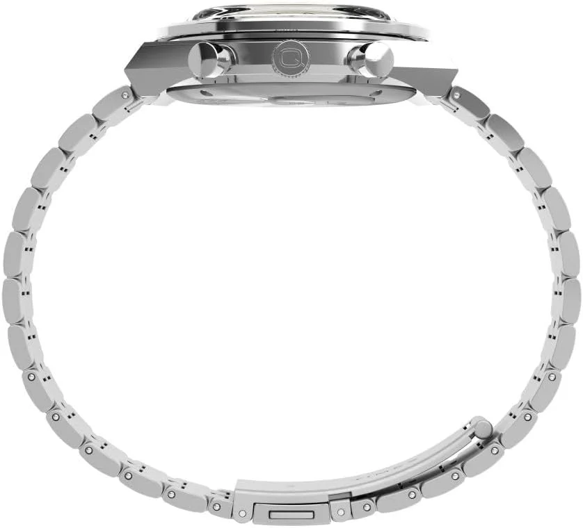 ساعت مچی مردانه آنالوگ TIMEX Q با صفحه گرد، مشکی تیره، یک تکه، کلاسیک ساعت مچی مردانه آنالوگ TIMEX Q با صفحه گرد، مشکی تیره، یک تکه، کلاسیک