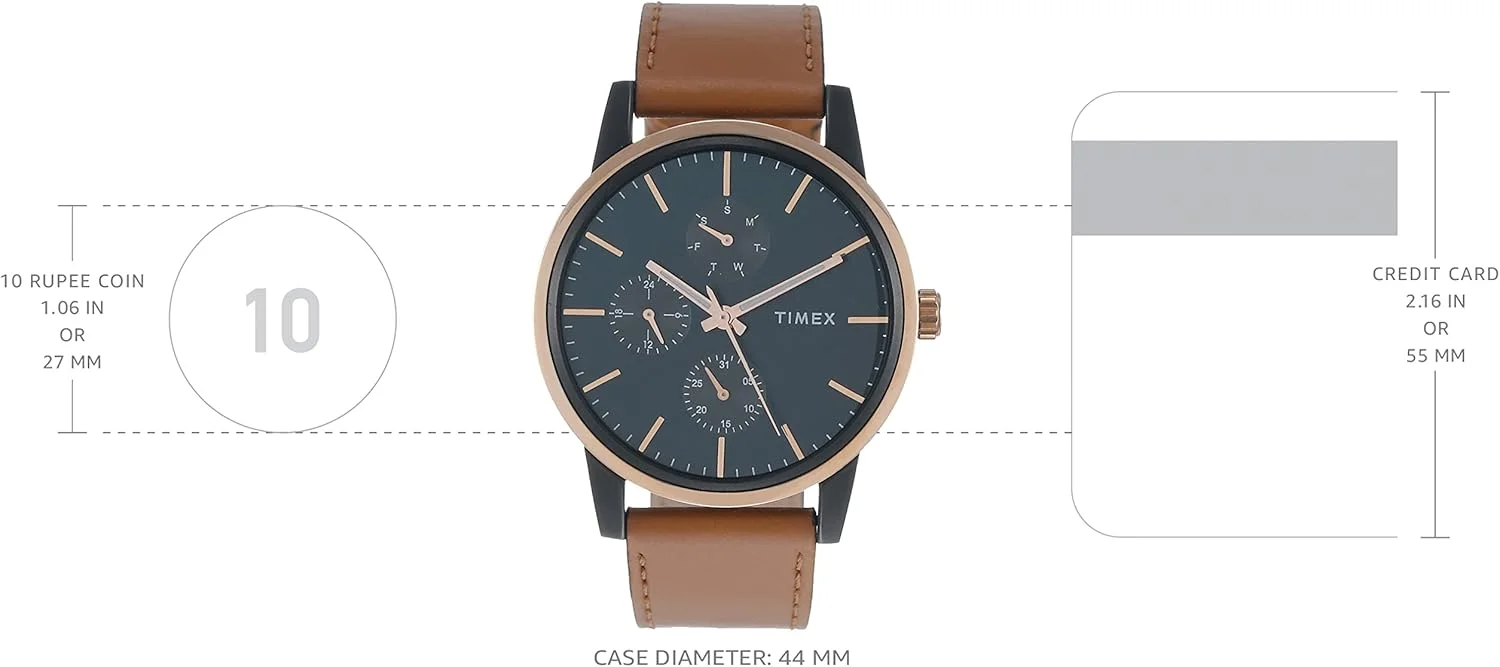 ساعت مچی آنالوگ مردانه TIMEX با صفحه گرد و ضد آب، آبی، ساعت آنالوگ ساعت مچی آنالوگ مردانه TIMEX با صفحه گرد و ضد آب، آبی، ساعت آنالوگ