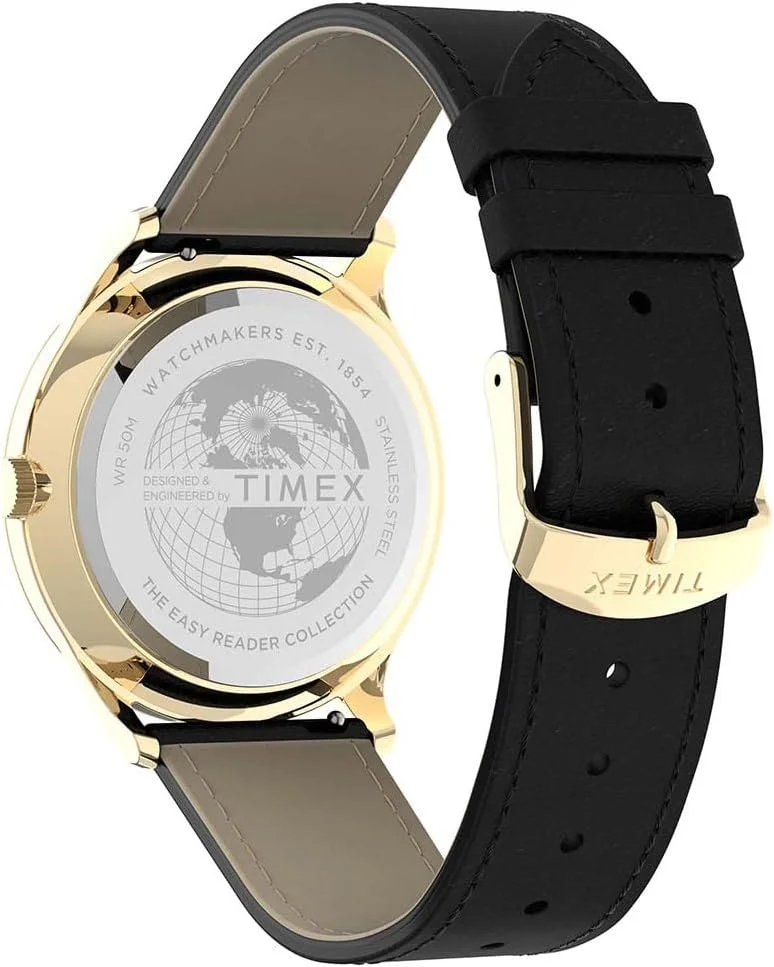 ساعت مچی عقربه‌ای مردانه Timex مدل Easy Reader با بند چرمی